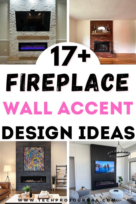 Today I’m sharing some fireplace wall accent design ideas to enhance your room and make it stand out. If you’re looking for ways to create a cozy focal point in your living space, these fireplace wall accent design ideas will inspire you to bring warmth and style into any room. Fireplace Same Colour As Wall, Fireplace Wall Tile Floor To Ceiling, Accent Wall Around Fireplace, Dark Fireplace Wall, Fireplace Accent Wall Ideas, Accent Wall Fireplace, Tiled Fireplace Wall, Fireplace Accent Wall, Above Fireplace Ideas