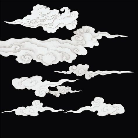 Carillons Diy, Wallpaper For Living Room, Cloud Tattoo, Japon Illustration, Cloud Drawing, Desenho Tattoo, Landscape Features, Mural Wall Art, Wallpaper Living Room