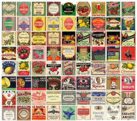 never ending open source printables Vintage Can Labels Printable Free, Vintage Bottle Labels Free Printables, Vintage Tin Can Labels Free Printable, Miniature Labels Free Printable, Vintage Can Labels, Printable Beer Labels, Laura Butler, French Labels, Vintage Food Labels