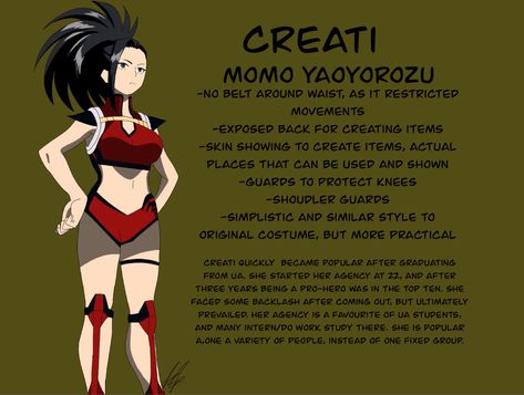 Momo Yaoyorozu Costume Redesign, Momo Yaoyorozu Redesign, Hero Villain, Redesign Ideas, My Hero Academia Costume, Anime Friendship, Best Hero, Hero Costumes, Hero Academia Characters