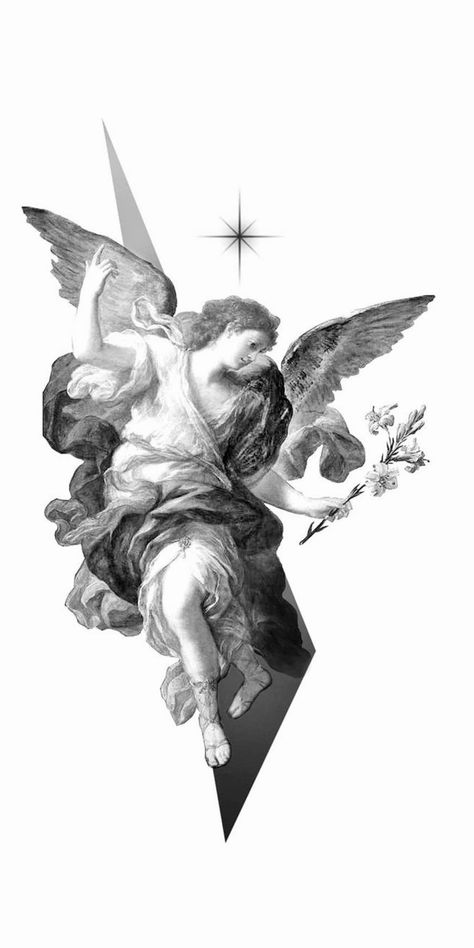 Christus Tattoo, Choose Her, Statue Tattoo, Why Her, Mythology Tattoos, Greek Tattoos, Tattoo Project, Yes But, Angel Tattoo