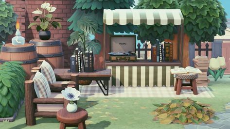 Acnh Cafe Idea, Animal Crossing Cafe Ideas, Acnh Cafe, Cottagecore Acnh, Cottage Core Animal Crossing, Animal Crossing Cafe, Cottagecore Ideas, Cottagecore Animal Crossing, Acnh Cottagecore