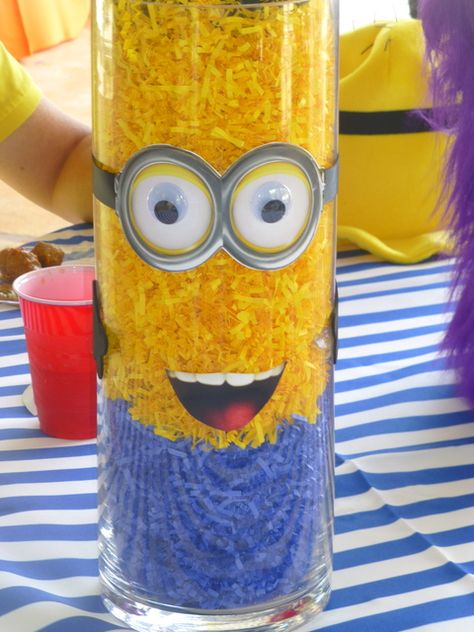 Fun decor at a Minions Birthday Party!  See more party ideas at CatchMyParty.com!  #partyideas #minion Minions Birthday Party, Despicable Me Party, Minions Birthday, Minion Theme, Minion Birthday Party, A Minion, Minions Despicable Me, Minion Birthday, Minion Party