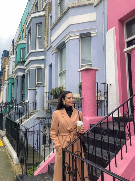 Notting Hill Outfit Ideas, Notting Hill Pictures Ideas, London Notting Hill Aesthetic, London Locations Photoshoot, Notting Hill Instagram Pictures, London Photo Aesthetic, Notting Hill Photo Ideas, London Photo Ideas Instagram, London Trip Outfit