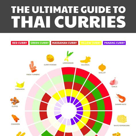 The Ultimate Guide to Thai Curries | Inquiring Chef Vegan Thai Curry, Thai Massaman Curry, Authentic Thai Recipes, Dried Red Chili Peppers, Chicken Recipe Air Fryer, Braised Chicken Breast, Thai Curry Paste, Panang Curry, Homemade Curry