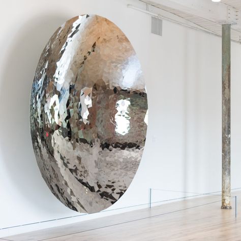 Anish Kapoor | MASS MoCA Something with mirrors maybe could be cool? Anish Kapoor, Mirror Installation, Decor Sculpture, Mirror Metal, Mirror Artwork, Mirror Design Wall, Sculptures For Sale, Metal Wall Art Decor, Sculpture Installation