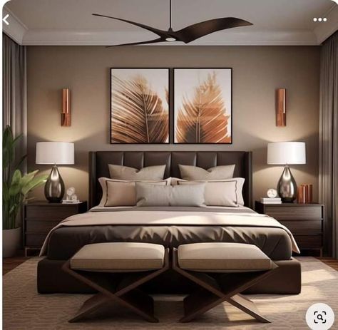 Master Bedrooms Decor With Dark Furniture, Brown Leather Bed Bedroom, Brown Area Rugs Bedroom, Bedroom Decor With Dark Brown Furniture, Guest Bedroom Brown Furniture, Dark Wood Guest Bedroom, How To Decorate A Bedroom With Dark Brown Furniture, Dark Brown Master Bedrooms Decor, Brown Bedroom Paint Ideas