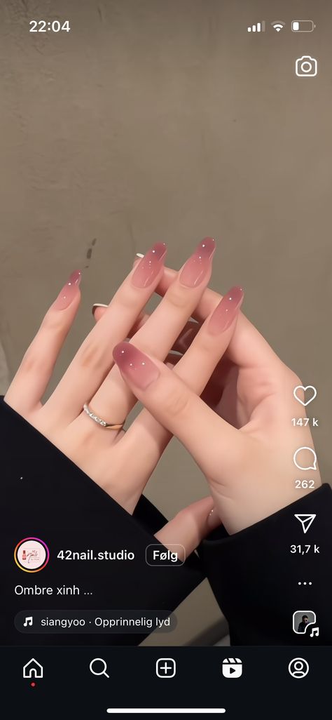 Pink Fade Nails, Pink Blush Nails, Berry Nails, Natural Acrylic Nails, Blush Nails, Pink Blush, Dark Pink, Nail Inspo, Blush Pink