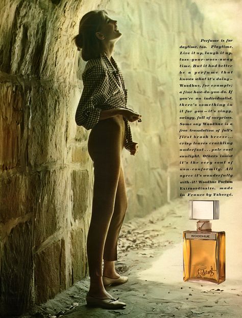 https://flic.kr/p/LBwnxk | Woodhue Parfum by Faberge Fragrance Advertising, Perfume Versace, Perfume Genius, Mom Beauty, Earthy Fragrance, Perfume Ad, Perfume Store, Beauty Ad, Vintage Cosmetics