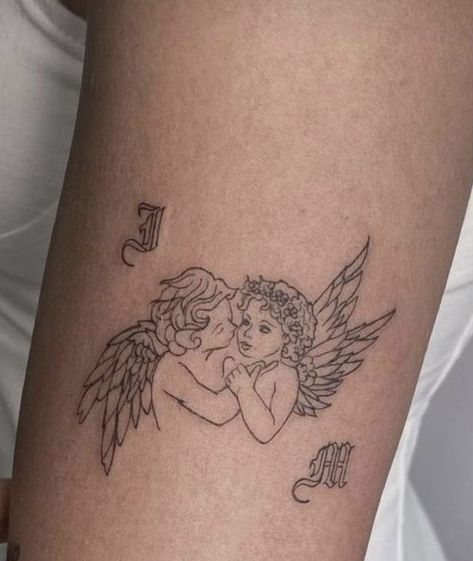 Simple Tattoos For Women, Small Girly Tattoos, Ink Therapy, Angel Tattoo Designs, Tattoo Style Drawings, 1 Tattoo, Tattoo Feminina, Discreet Tattoos, Girly Tattoos