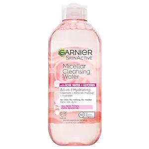 I love using the Micellar Cleansing Water twice a day on my face. It is a gentle exfoliant, brightner, and skin firming product! It's not a harsh product or dries your skin out. Rose Water And Glycerin, Homemade Makeup Remover, Garnier Micellar Water, Garnier Micellar Cleansing Water, Garnier Skinactive, Garnier Micellar, Garnier Skin Active, Micellar Cleansing Water, Cleansing Water