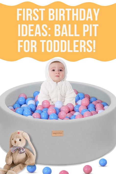 Climb in and out of this ball pit. Baby and Toddler can climb and have a sensory experience! Great first birthday gift idea! #ad #Sponsored #toddleractivities #toddlerandbaby #toddlertoys First Birthday Gift Ideas, Foam Ball Pit, Ball Pit For Toddlers, Baby Ball Pit, Ball Pits, Baby Ball, Sensory Experience, First Birthday Gifts, Ball Pit