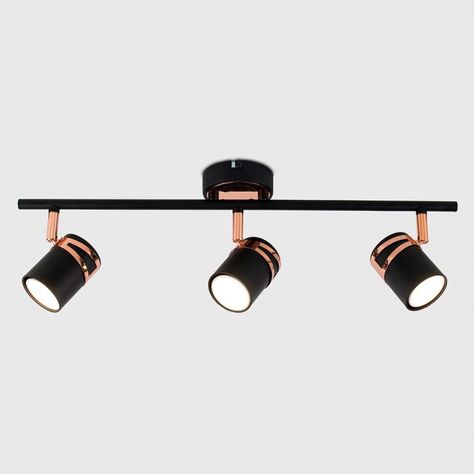 Copper Ceiling Lights, Different Light Bulbs, Copper Ceiling, Bar Ceilings, Track Lighting Kits, Led Rope, Track Light, Ceiling Spotlights, Black Ceiling