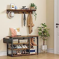 Pallet Shoe Rack Entryway, Split Foyer Entry Shelf, Entry Way Tree Bench, Entry Way Hat And Glove Storage, Tree Bench Entryway, Coat Rack Shoe Bench, Shoe Bench Entryway, Entryway Hall Tree, Shoe Cubby