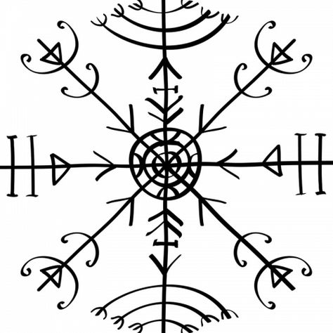 Nordic Compass, Norse Tattoos, Nordic Symbols, Borneo Tattoo, Symbole Viking, Filipino Tattoos, Rune Tattoo, Meaningful Tattoos For Women, Nordic Tattoo