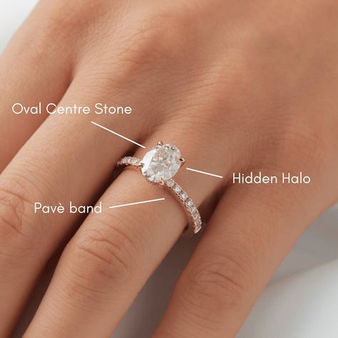 How gorgeous is she? Our “Oval Half Pavè Hidden Halo Moissanite Engagement Ring” 🤍 #melbournerings #melbournejewellery #engagementrings 1ct Oval Engagement Ring, 2 Ct Oval Engagement Ring, Oval Engagement Ring Hidden Halo, Engagement Ring With Hidden Halo, Engagement Ring Hidden Halo, Halo Moissanite Engagement Ring, Ring Hidden Halo, Oval Engagement Ring, Oval Engagement