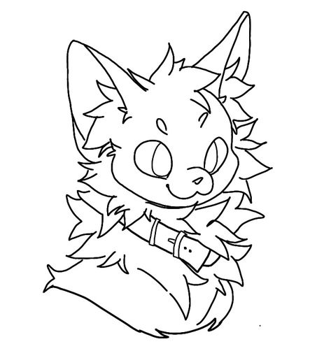 Warrior Cat Base Drawing Couple, Fursona Base Cat, Wolf Art Sketch, Cat Fursona Ref Sheet Base, Warrior Cats Coloring Pages, Cat Fursona Ref Sheet, Animal Base Drawing, Fursona Template, Warrior Cats Oc Base