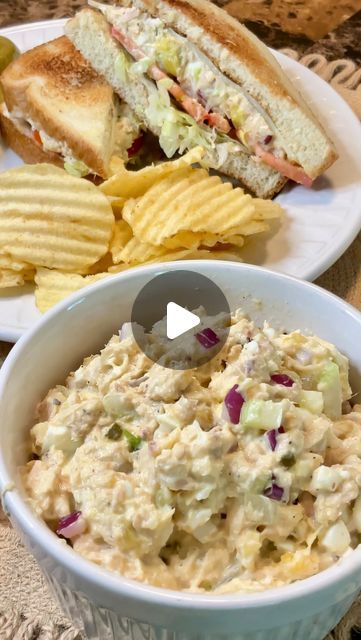 Tuna And Crab Salad, Carman Wilken, Tuna Salads, Tuna Sandwich Recipes, Tuna Salad Sandwich, Sandwich Ideas, Tuna Sandwich, Tuna Salad Recipe, Crab Salad