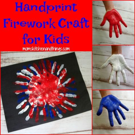 Handprint Firework Craft for Kids - Crafty Morning July Crafts For Infants, Craft Ideas For Infants, Handprint Fireworks, Crafts For Infants, Firework Craft, Summer Craft Ideas, Fireworks Craft For Kids, Fourth Of July Crafts For Kids, July Art