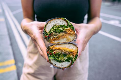 The best takeaway sandwiches in London Sandwiches To Go, Eat In London, Prawn Salad, Chicken Kiev, Deli Sandwiches, Fish Finger, Deli Style, Pickled Ginger, Sandwich Shops