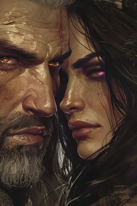 4k Black Wallpaper, Black Wallpaper 4k, Witcher Wallpaper, The Witcher Geralt, Witcher Art, Yennefer Of Vengerberg, Fantasy Couples, Geralt Of Rivia, The Witcher 3