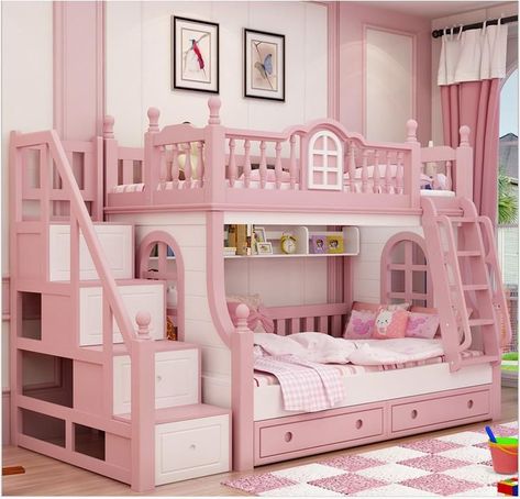 Kids bed with slide