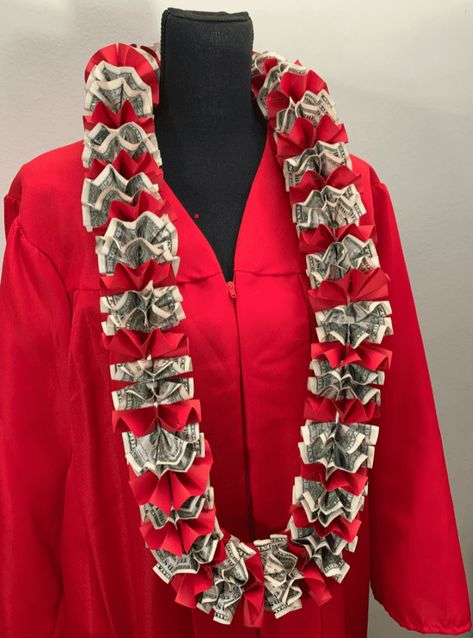 30 BEST Graduation Money Gift Ideas ~ So Clever! Easy Graduation Gifts, Graduation Leis Diy Ribbons, Money Lei Diy, Step Team, Lei Graduation, Graduation Leis Diy, Money Necklace, Graduation Money Lei, Graduation Money Gifts