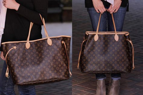 lv neverfull monogram Lv Never Full Bag, Lv Neverfull Mm Vs Gm, Lv Handbags Outfit, Lv Neverfull Mm Outfit, Best Lv Bags, Lv Neverfull Outfit, Neverfull Mm Outfit, Lv Graceful Mm, Never Full Louis Vuitton