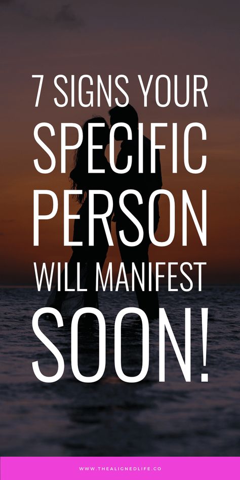 Are you manifesting your SP? Have you experienced any of these signs? Read 7 Signs Your Specific Person Will Manifest Soon | thealignedlife.co | how to manifest love, attract specific person, attract love, love manifestation tips Attract Specific Person, Manifest A Relationship, Manifest Marriage, Manifestation Success, The Law Of Assumption, Money Manifest, Love Manifestation, Specific Person, Ideal Partner