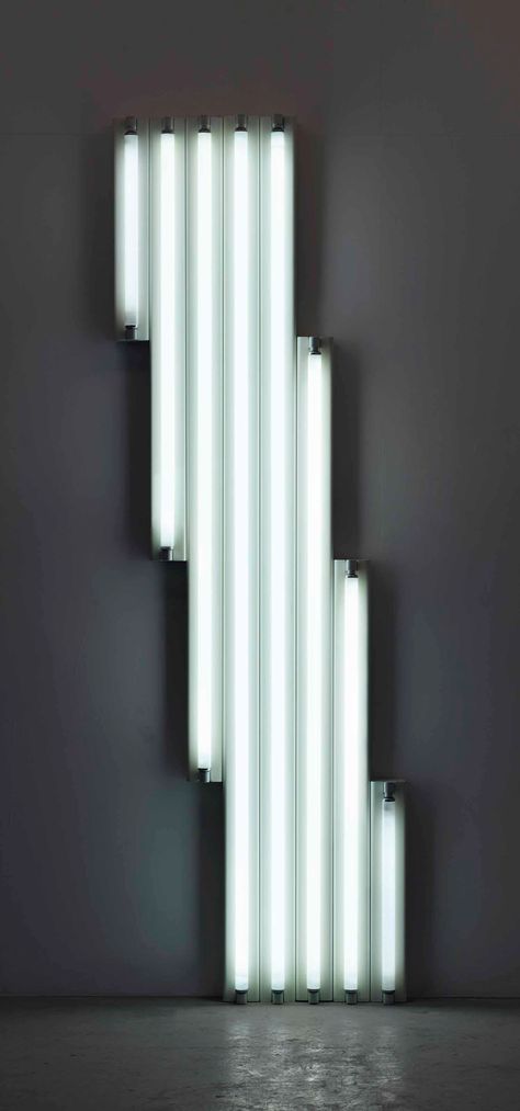 DAN FLAVIN (1933-1996), untitled (monument for V. Tatlin) | Christie's Dan Flavin, Guggenheim Museum, Byzantine Icons, Fluorescent Tube, Low Tech, Fluorescent Light, Russian Art, Museum Of Modern Art, Wind Chimes