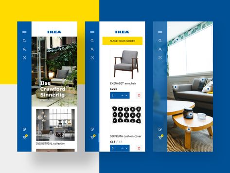 Ikea App, Ikea Website, Mobile Interface, Ux Design Inspiration, Mobile App Design, Mobile Ui, App Ui, Ui Ux Design, Ux Design