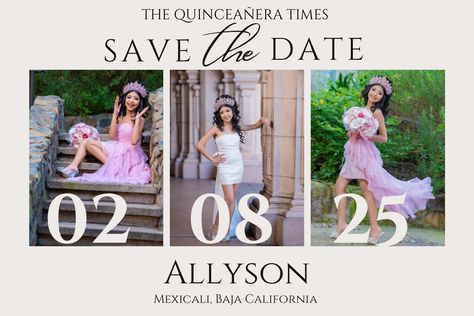 Save The Date Quinceanera Ideas, Quince, Quinceanera, Save The Date, California, Quick Saves, Save The Date Cards