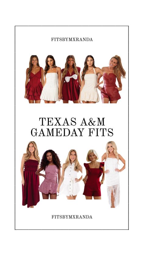 Texas A&M Gameday Outfits | #outfitinspo #gameday #gamedayfit #gamedayoutfit #texasam Bed Party, Gameday Outfits, Sorority Events, Texas A&m, Gameday Outfit, Cute Outfit, Sorority, Game Day, Texas