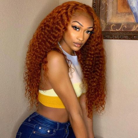 Sleek and Straight Hairstyles | Perfect for Every Occasion Grey Hair Extensions, Ginger Color, Curly Lace Frontal, Textured Curly Hair, Wig Curly, Ginger Hair Color, Frontal Hairstyles, Best Wigs, Deep Curly