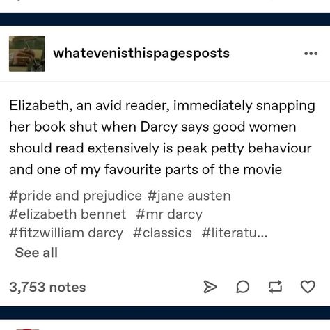 Pride And Prejudice Incorrect Quotes, Pride And Prejudice 2005, Literature Humor, Movie Nerd, The Ellen Show, Jane Austen Books, The Force Is Strong, About Time Movie, Classic Literature