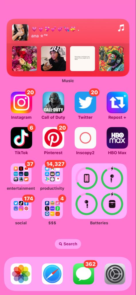 Widgetsmith Ideas Pictures, Organizing Phone Ideas, Cute Ways To Organize Your Phone, What’s On My Iphone Layout, What’s On My Iphone Aesthetic, Whats On My Iphone Homescreen, Cute Ways To Organize Your Phone Apps, Ways To Organize Your Phone Apps, App Layout Iphone Homescreen