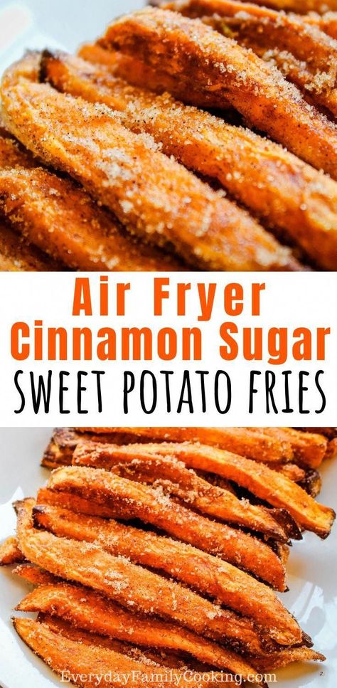 Dessert Fries, Cinnamon Sugar Desserts, Air Fryer Sweet Potato Fries, Tiramisu Trifle, Air Fryer Easy, Sweet Potato Dessert, Sweet Potato Recipes Fries, Air Fryer French Fries, The Best Air Fryer