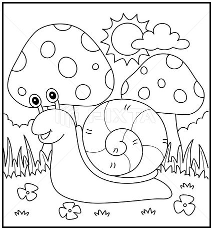 Snail Coloring Page Snails Preschool, Snail Coloring Pages, Snail Coloring, Body Template, Crafts Room, Word Searches, Free Preschool, Fascinating Facts, Charming Garden