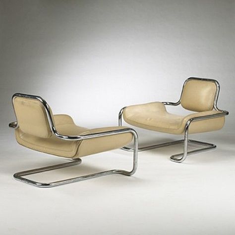 Kwok Hoi Chan, Lemon Sole Chairs for Steiner, 1970. Lash Studio, Stylish Sofa, Chaise Design, Lounge Seating, Steel Furniture, Decor Minimalist, Furniture Restoration, Furniture Inspiration, Furniture Arrangement