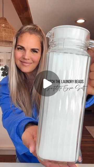 Glass Jars For Laundry Detergent, Powdered Laundry Detergent Storage, Powder Detergent Storage, Powder Laundry Detergent Storage, Laundry Powder Storage, Epsom Salt Diy, Laundry Soap Container Ideas, Washing Powder Storage, Laundry Scent Beads