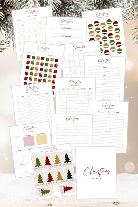 Grab our FREE 33-page Ultimate Christmas Planner for a seamless festive season. Organize gifts, meals, and more effortlessly. Christmas Planning Printables Free, Christmas Planner Printables Free, Christmas Planner Free, Planning Printables Free, Christmas Planning Printables, Christmas Savings Plan, Christmas Planner Printables, Christmas Gift Planner, Christmas Movie Night