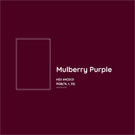 HEX #4C0121 Mulberry Purple Color - Color Code Mulberry Color Palette, Purple Hex, Purple Color Code, Munsell Color System, Analogous Color Scheme, Rgb Color Codes, Hexadecimal Color, Rgb Color Wheel, Mulberry Color