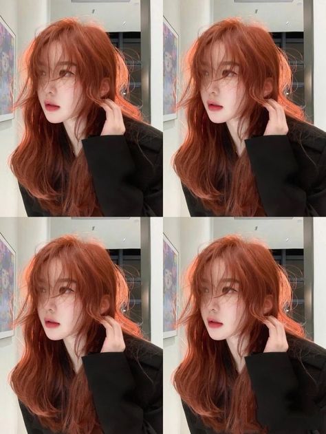 Hairstyle 2022, Korean Hair Color, Hair Color Underneath, Red Hair Inspo, Gorgeous Hairstyles, Ginger Hair Color, Pretty Hair Color, Haircuts For Medium Hair, Hair Up Styles