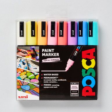 Posca Marker, Rosa Coral, Water Based Acrylic Paint, Sign Writing, Art Pens, Paint Marker, Markers Set, Permanent Marker, Marker Pen