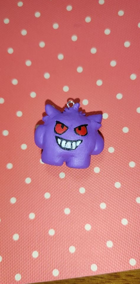 Charmander Clay, Gengar Polymer Clay, Clay Bulbasaur, Charmander Polymer Clay, Gengar Keychain, Clay Pokemon, Clay Inspo, Clay Stuff, Tiny Things