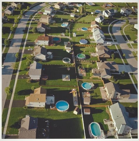 Backyard Pools, Frankfort Square, Will County, Illinois, from the series “Revealing Chicago” (2003-04) | The Art Institute of Chicago Blue Neighbourhood, Film Vintage, A Wrinkle In Time, Backyard Pools, Casas Coloniales, The Art Institute Of Chicago, Art Institute Of Chicago, Durban, American Dream