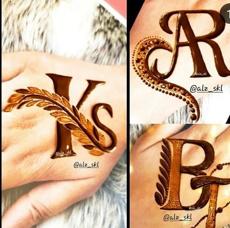 Beautiful alfabet tattoo design ✨🥀😍 As Mehndi Design Letter, A Alphabet Mehndi Design, Alfabet Tattoo, Tattoo Back Hand, Alphabet Henna Design, Alphabet Mehndi Design, Alphabet Mehndi, Capital Name, Kashee's Mehndi Designs