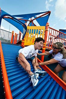 Roller Slide, Accessible Playground, Inclusive Playground, Park Swings, Cool Playgrounds, Playground Landscaping, Playground Slide, Motor Planning, Landscape Structure