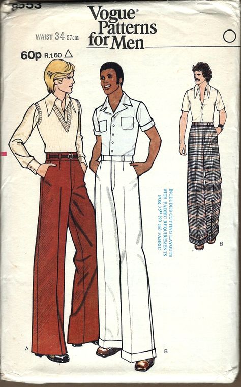 Sixties Fashion Men, 70s French Fashion Men, Vintage Sewing Patterns Men, Seventies Fashion Men, 60s Menswear, Men Fashion 70s, 1970s Fashion Mens, Unique Mens Fashion, 60s Fashion Mens