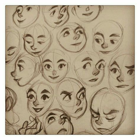 Facial expressions Ako Kresliť, Bd Design, Disney Eyes, Draw A Face, Face Cartoon, Realistic Eye Drawing, Character Design Cartoon, Drawing Cartoon Faces, Cartoon Disney